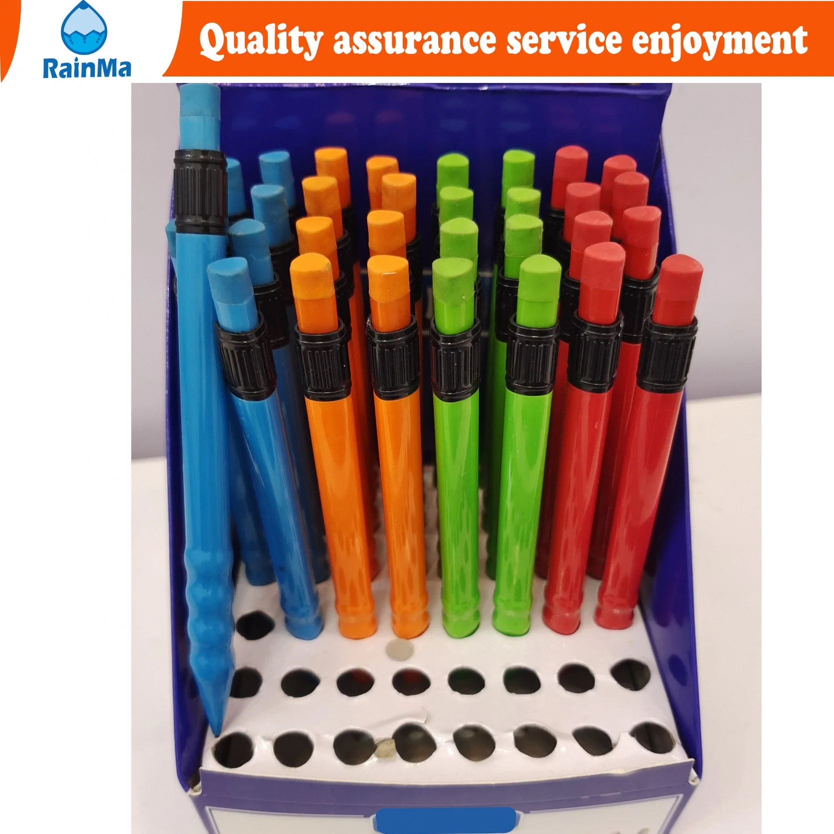 Custom Logo Cheap Plastic Color with Eraser Mechanical Pencil for Stationery Promotion