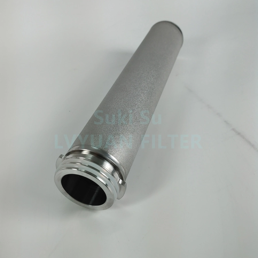 Porous Ss/Titanium/Inconel-600 Sintered Metal Cartridge Filter for 0.2 1 3 Um Water Liquid Treatment Filters Cartridges Factory