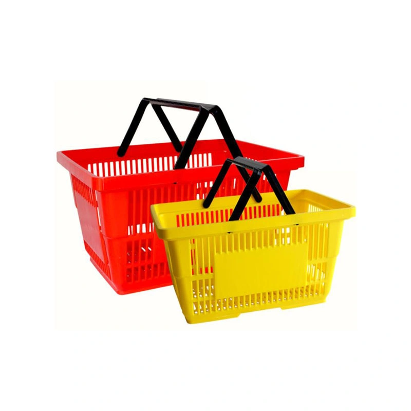 OEM-Kunststoff-Spritzguss-Form für Double Handle Shopping Storage Basket