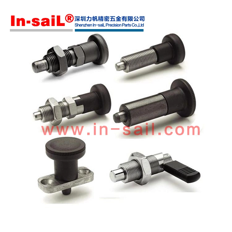 Short Threaded Indexing Plunger - Plastic Knob Type: Pxsa