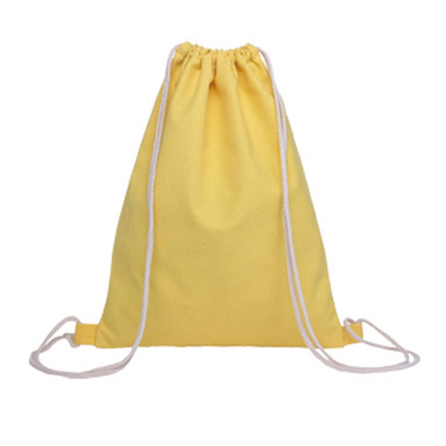 Eco coton sac à dos Sac à dos Sac avec lacet de serrage pour salle de gym, Sports, nager, de Yoga