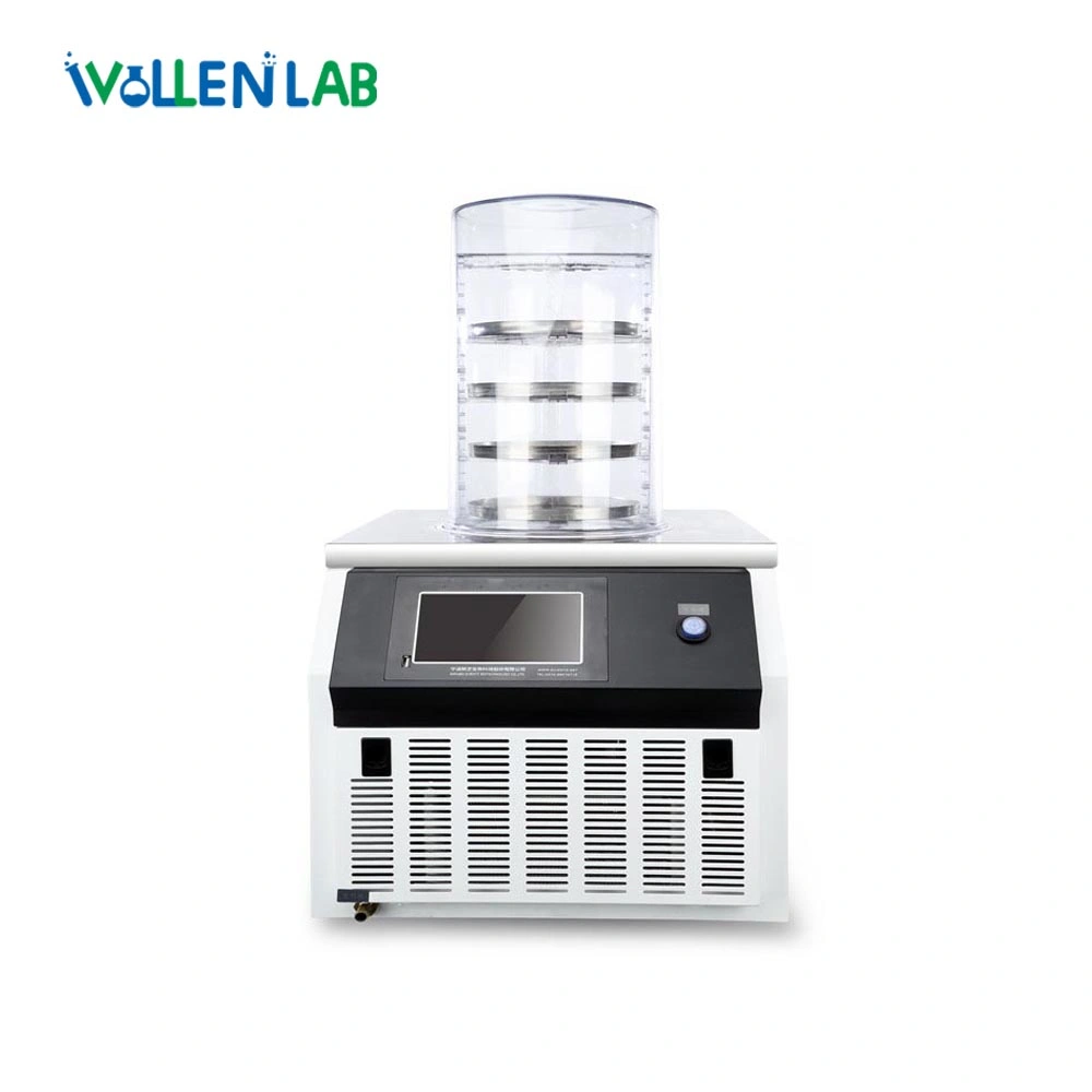 Tabletop Mini Laboratory Use Multi Manifolds Vacuum Encapsulation Drying Machine Lyophilizer Equipment