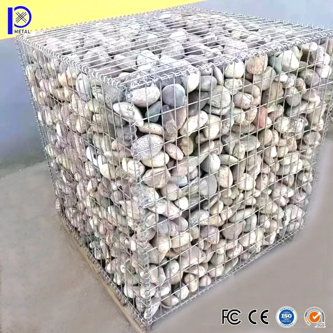 Pengxian كندا لحام سلك شبكة اللوحة الصينية التصنيع 150X100X50 سم تجويف نابض صندوق الجابون الملحوم يُستخدم لحائط انفجار الجابون