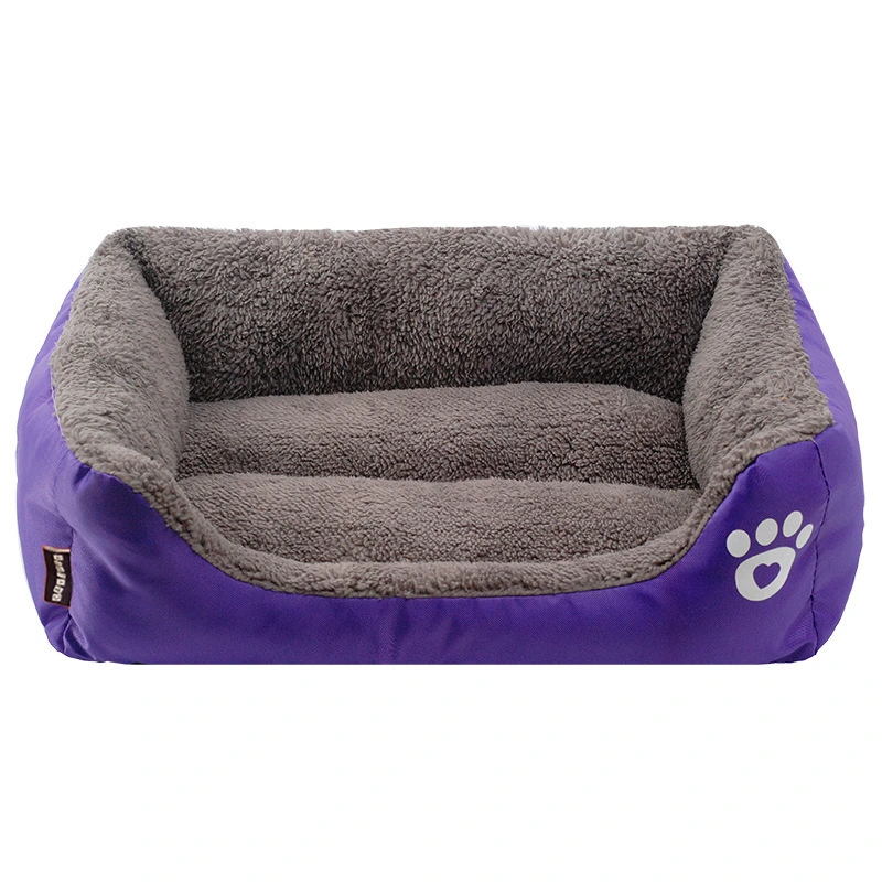 Custom Waterproof Washable Best Round Non-Slip Fluffy Pet Bed