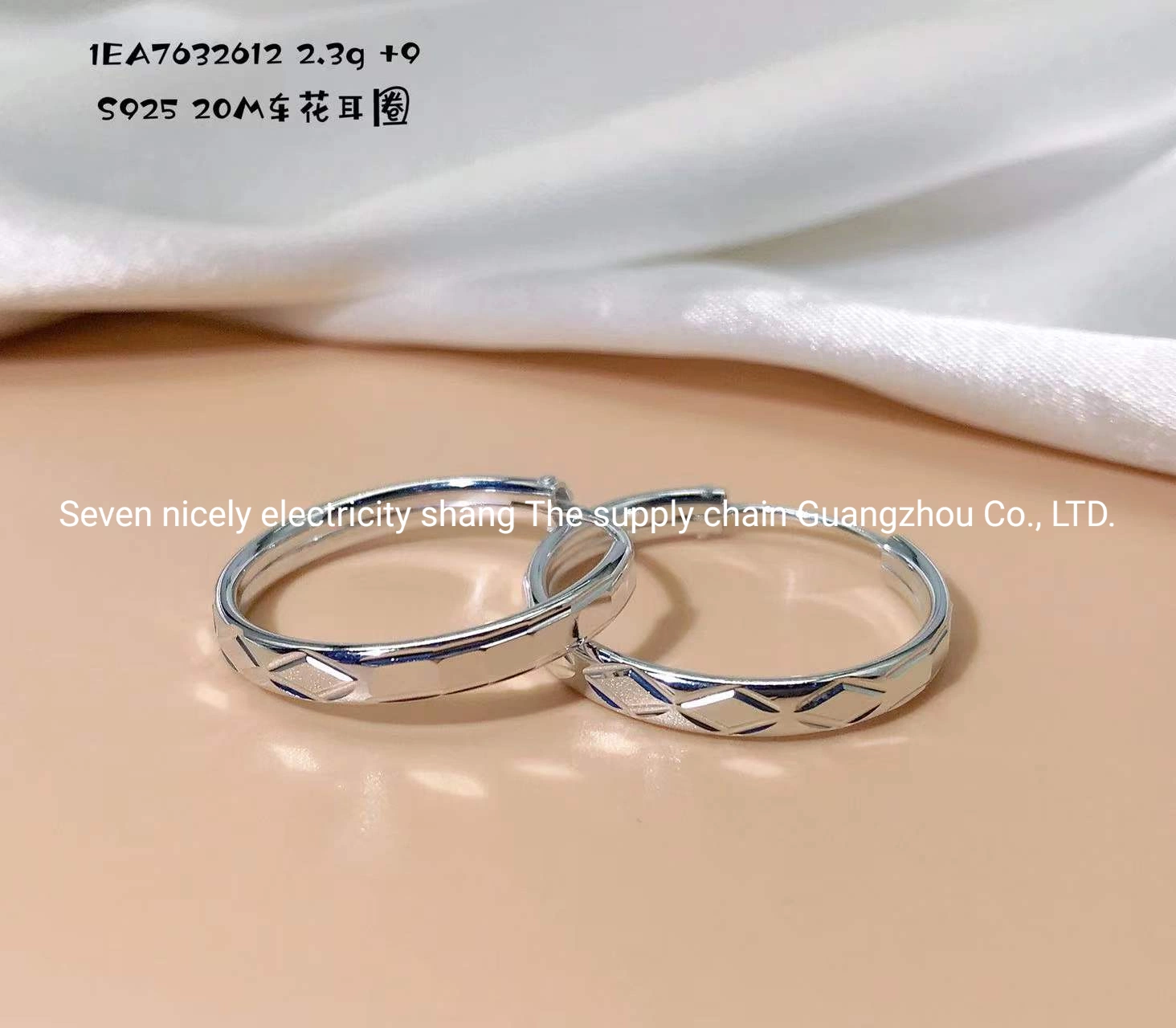 925 Sterling Silver Jewellery OEM ODM Hot Sale High quality/High cost performance Cutting Hoops Fashion Earrings