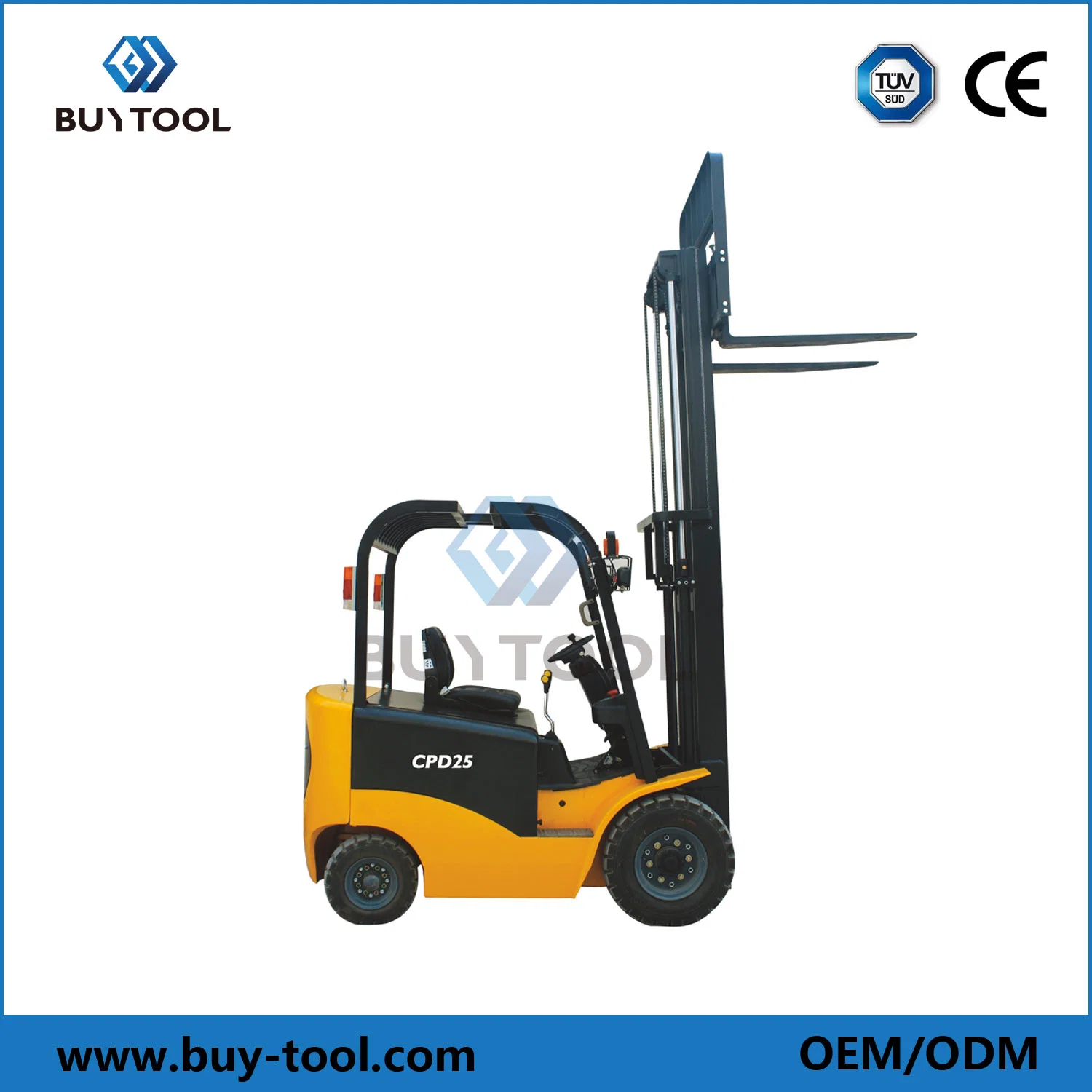 Buytool 2.5t 3000mm Counterbalanced Hydraulic Pump Forklift