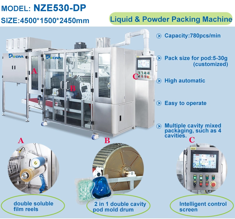 Polyva Soap Machine Packing Laundry Pods Cleaning Laundry Detergent Sheet Making Machine Production Line Machinery