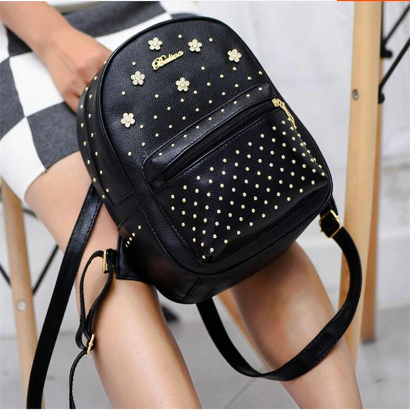 Sweetlovely Women Backpacks Girl School Bag PU Leather Bag