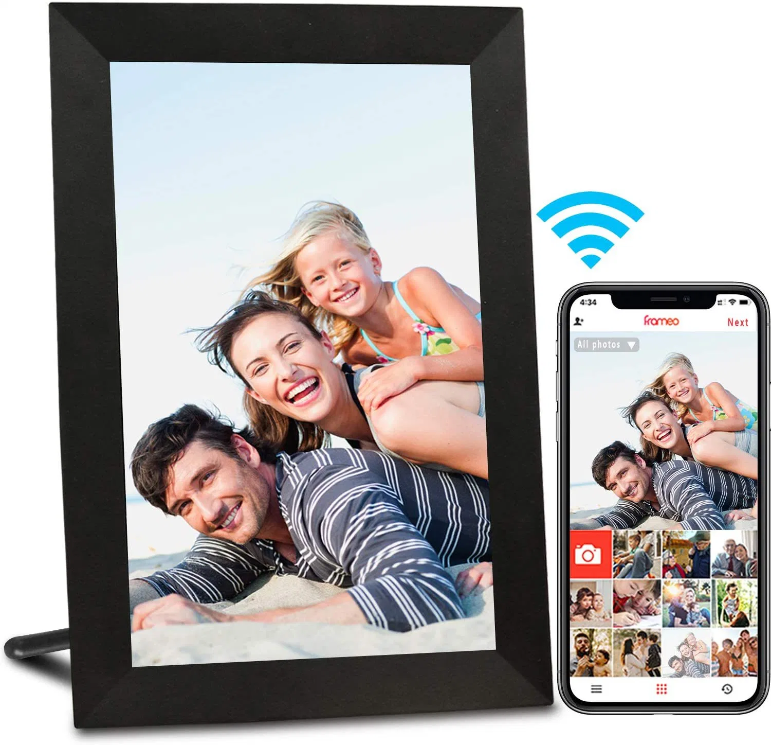 2023 Cheap Price Digital Video Frame 10 Inch Touch Screen WiFi Cloud Digital Photo Frame