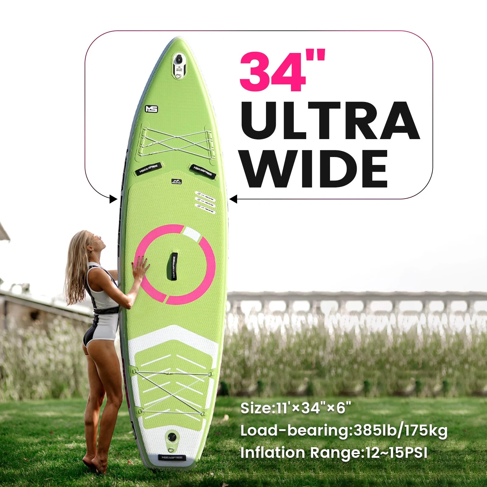 Almacén de EE.UU. inflables plegable Stand Up Paddle Board Sup para adultos