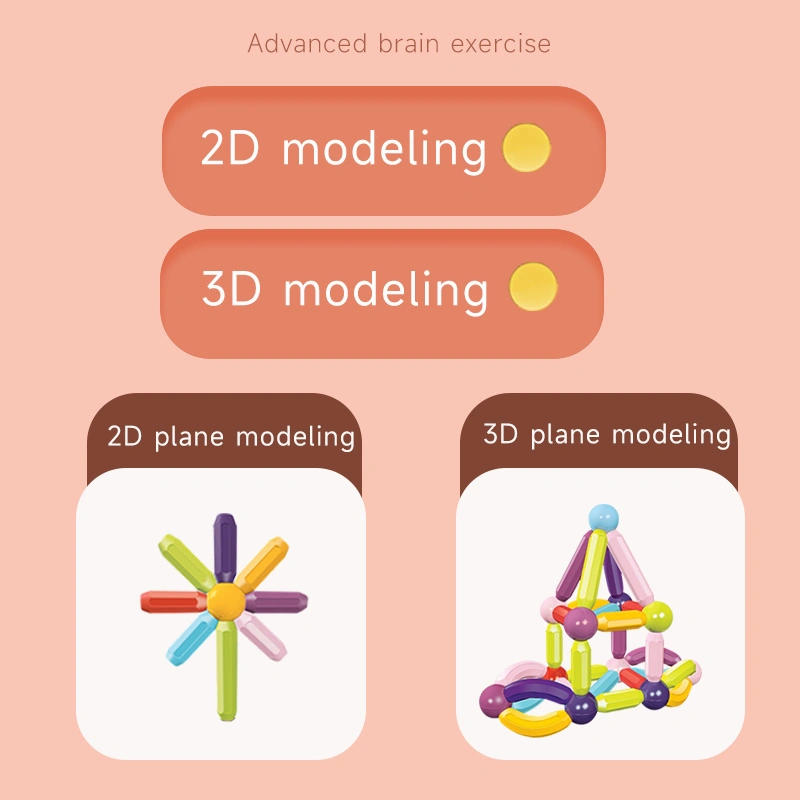 Малышу DIY учебных здание, игрушек магнитных карт и шарики строительных блоков магнит штока цилиндров игрушка для мальчиков и девочек
