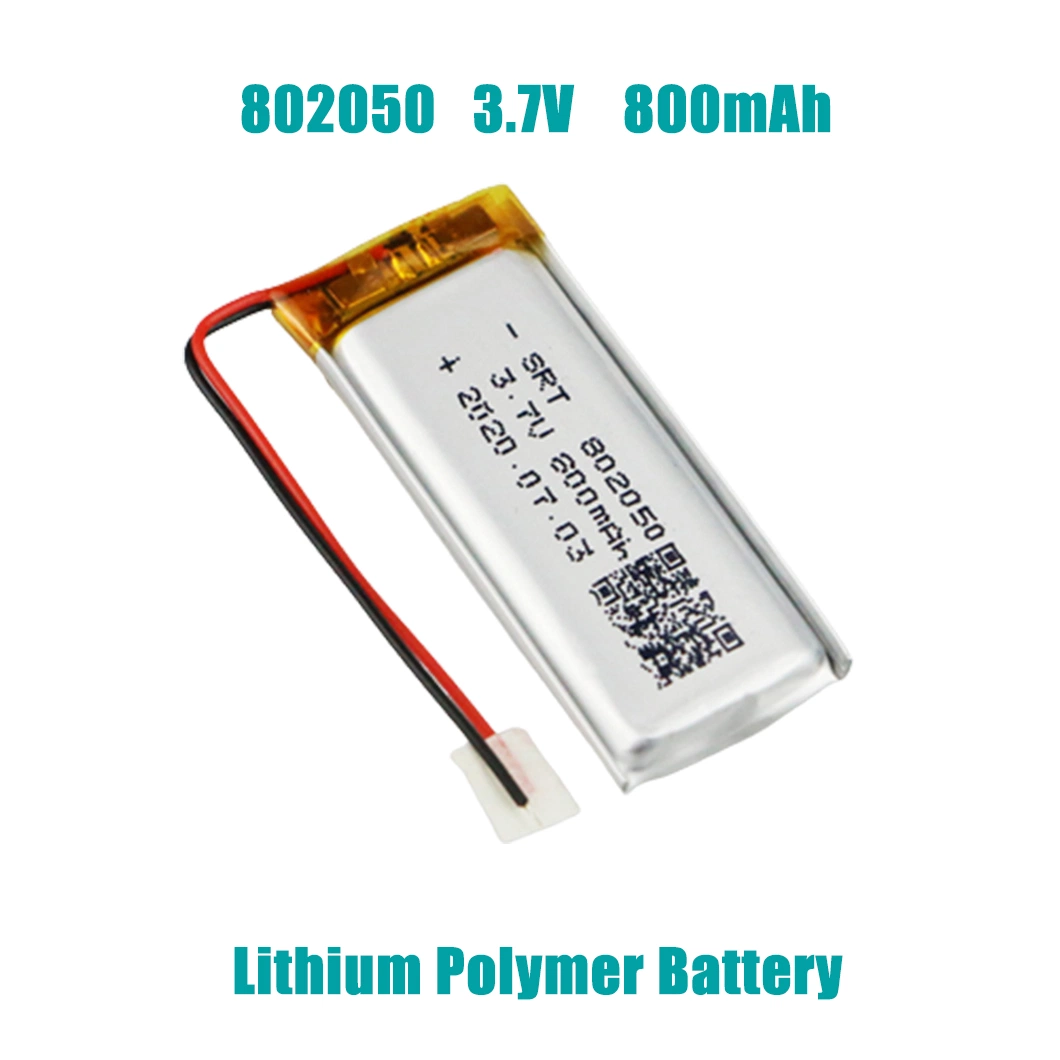 Fabricants de batterie lithium-polymère 802050-800mAh 3,7V pour jouets électroniques et produits numériques.