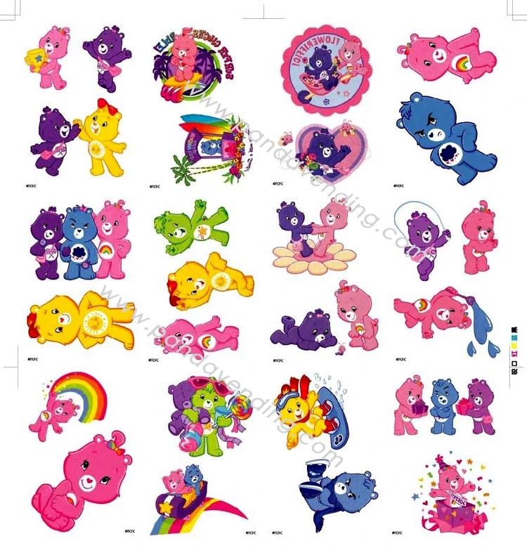 Bulk Vending Flat-Pack Temporary Tattoos (FT04, Care Bears Series)