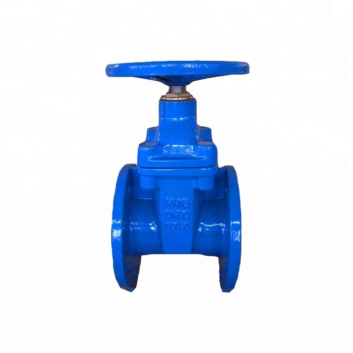 DIN F4 Nrs Metal Seated Cast Iron Stem Sluice Gate Valve 3 Inch