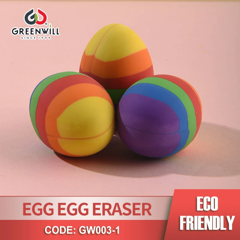 Multi Color Egg Design Eraser Gw003-1