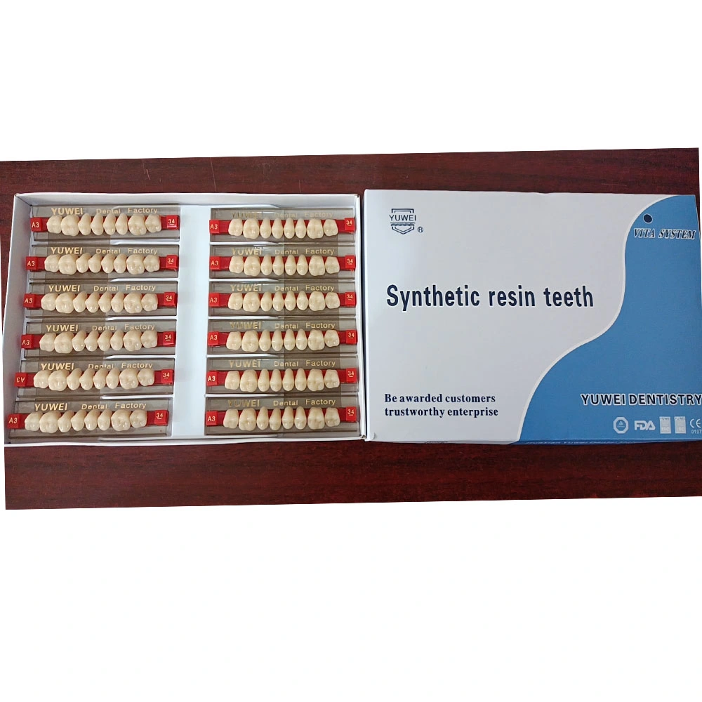 Werksverkauf! ! ! 2023 meistverkaufte Dental Acryl Zähne mit CE Synthetic Resin Zähne