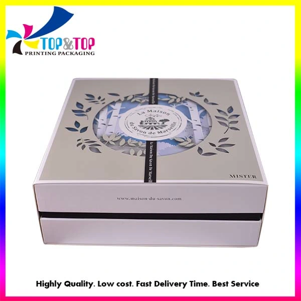 Custom High-End Luxury Dressing Packaging Gift Box with Flowers