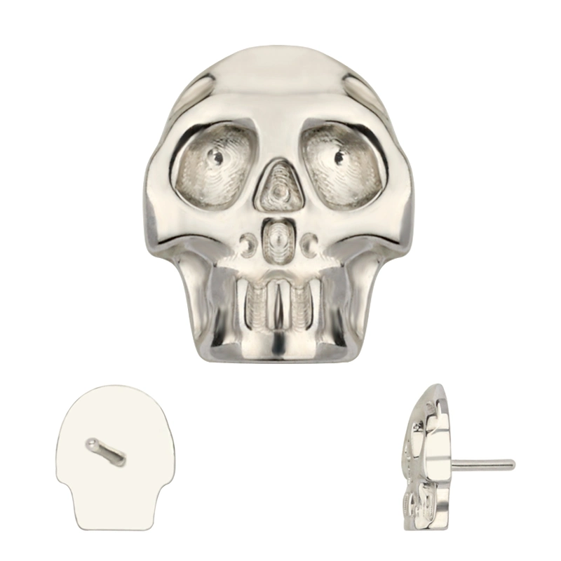 CNC Grave Skull Lip Ring Earring Labret Body Titainium Jewelry