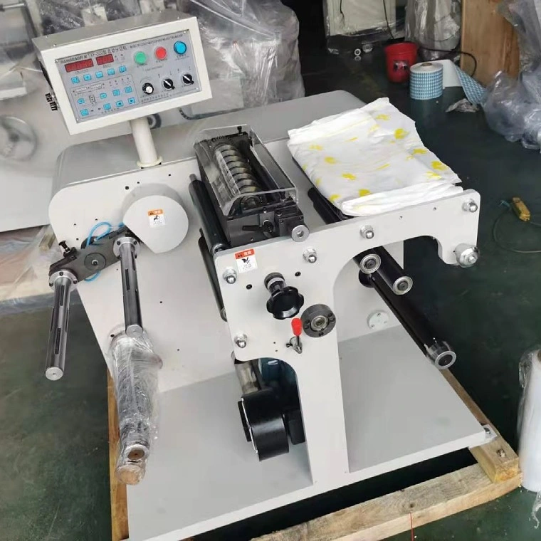 Small Roll 320mm Adhesive Paper Label Rotary Die Cutting Slitting Machine