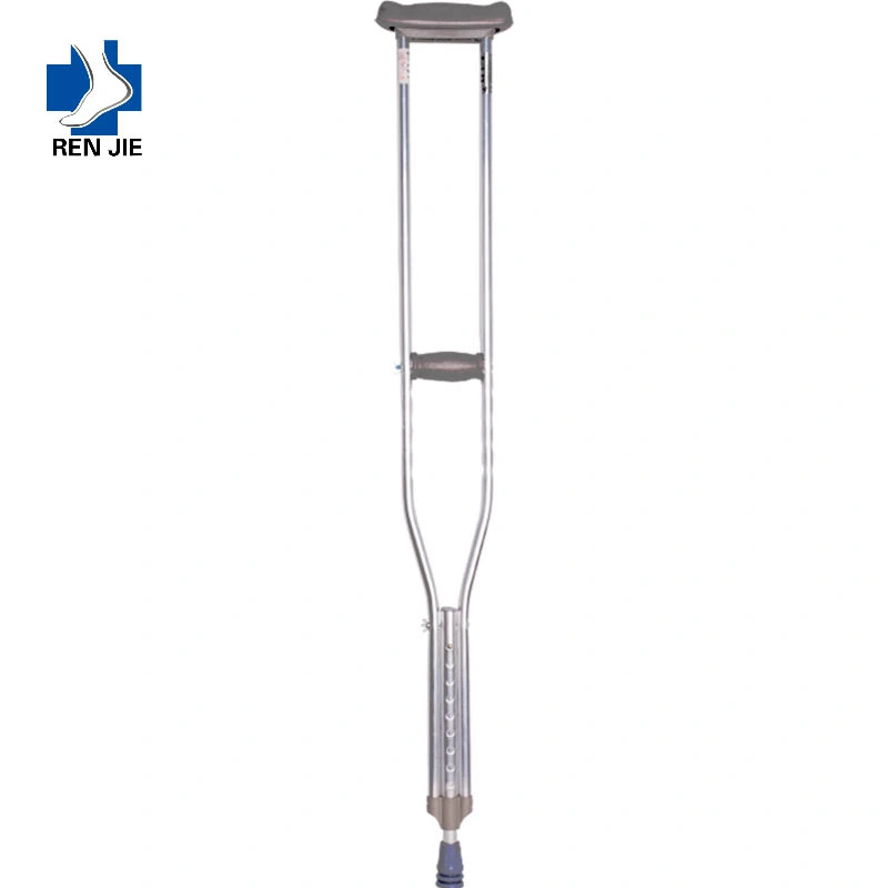 Aluminum Alloy Underarm Crutches Medical Portable Comfortable Adjustable Axillary Walking Aid