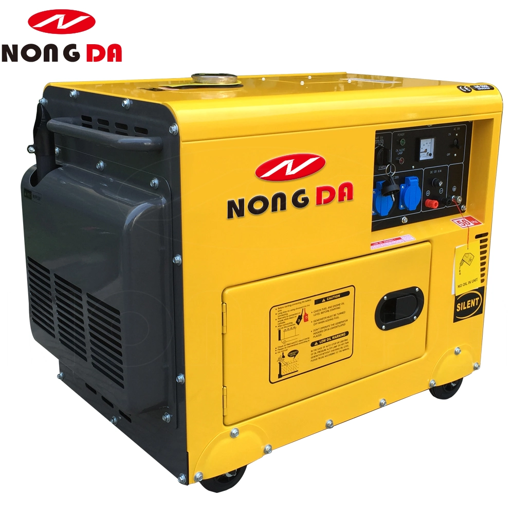 6500dse 7800dse 8500dse 5kVA 6.5kVA 7.5kVA 8kVA insonorizado refrigerado por aire silencioso Generador Diesel