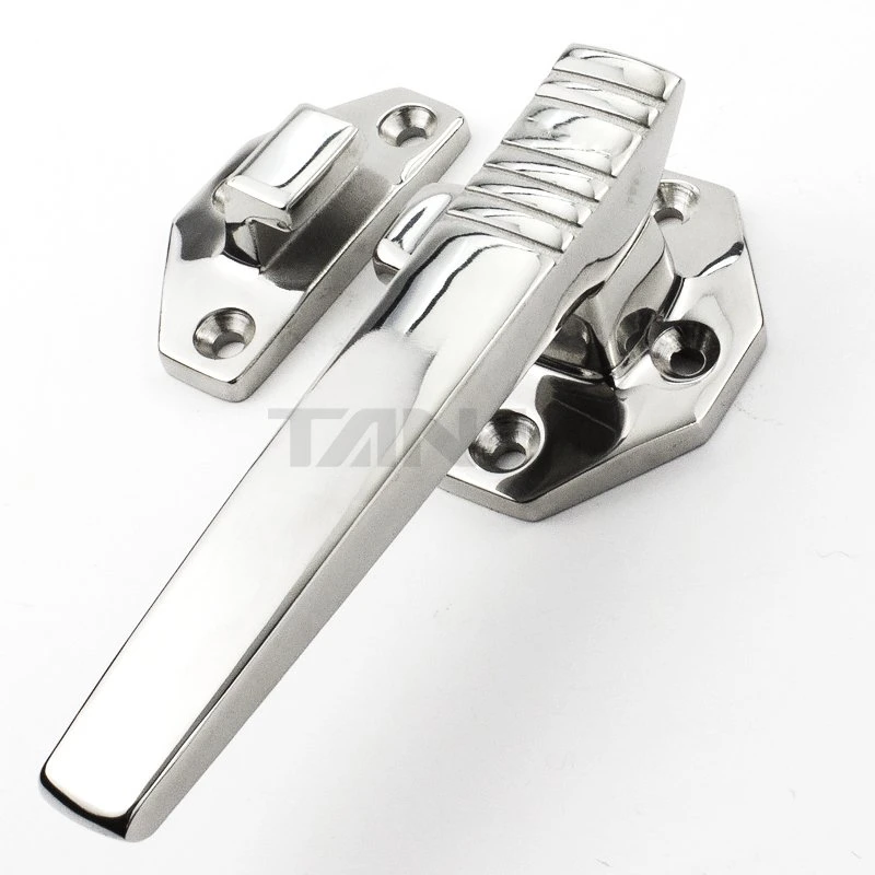 SS304 Precision Casting Compression Type Mechanical Door Handle Industrial Release Oven Pull Handle