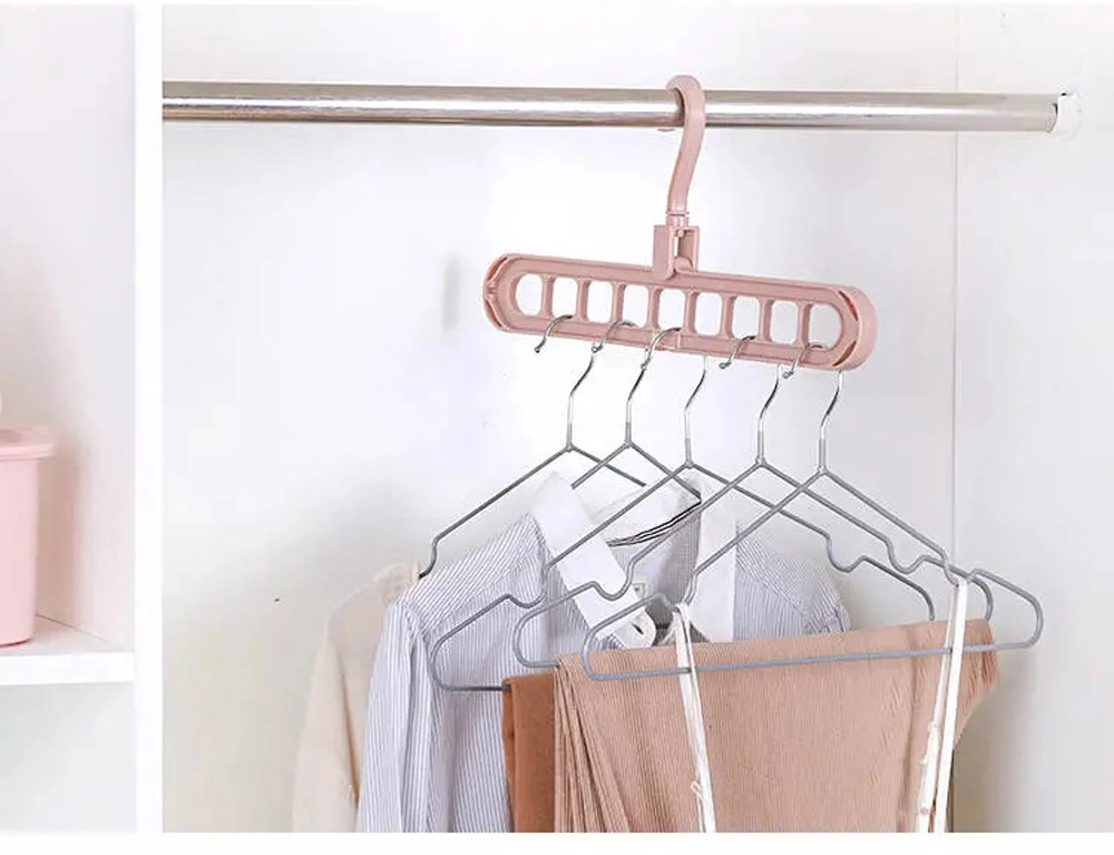 9 Holes 360 Rotating Wardrobe Clothes Magic Hanger