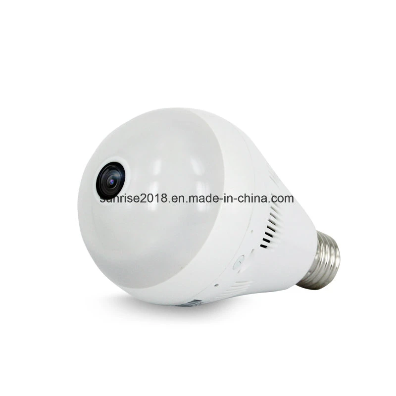 960p 2.4GHz Wireless WiFi Bulb Security CCTV Panoramic IP Camera