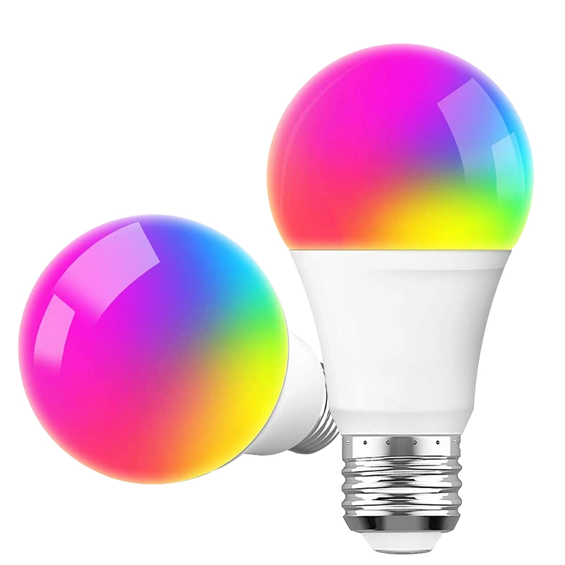 9W E27 E26 B22 Lamp Remote Colourful RGB Light Dimmable Alexa Bombilla Inteligente WiFi LED Smart Bulb Light LED