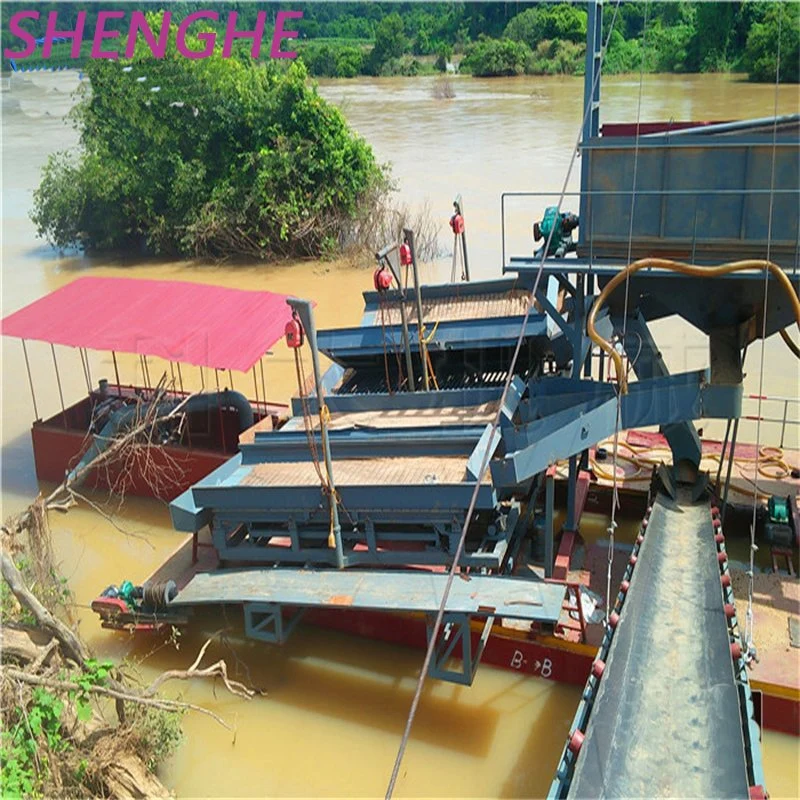 معدات التعدين المحمولة في النهر Gold Mining Equipment المستخدمة في النهر