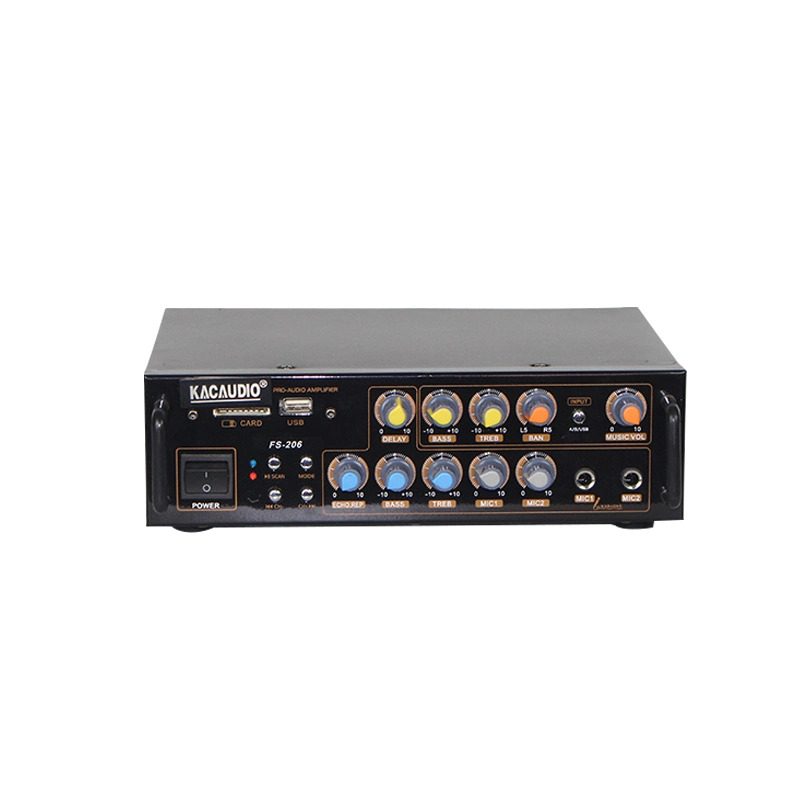 40Hz--20kHz Frequency Range Karaoke Power Amplifier with 2 Channels