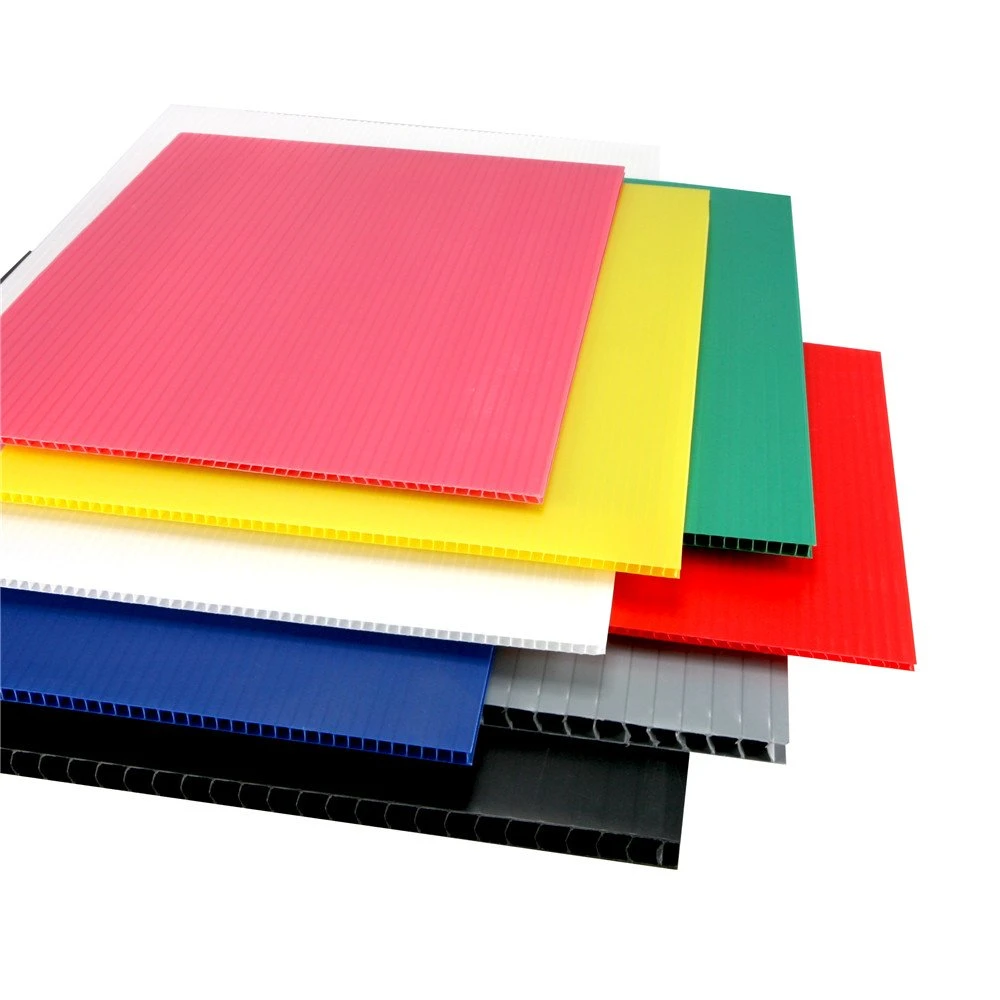 Eco-Friendly Customized Popular PP Hollow Plastic Corrugated Sheet