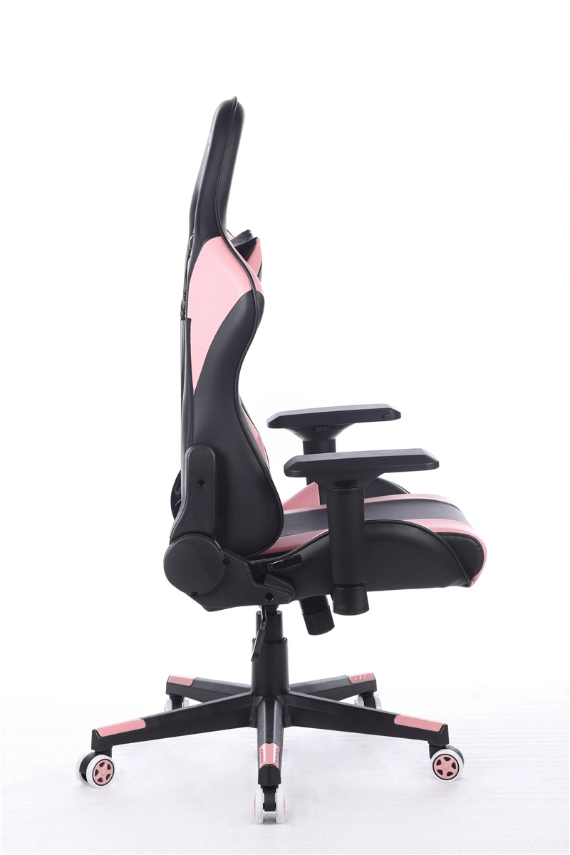 Chaise de bureau en vente chaude Chaise rose réglable pour la maison Chaise de loisirs ergonomique Chaise de jeu.