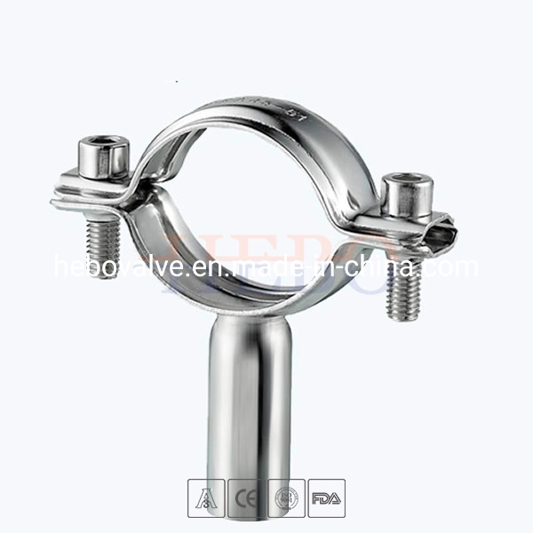 Stainless Steel Food Equipment Th5 Round Pipe Clamp Holder with Rod