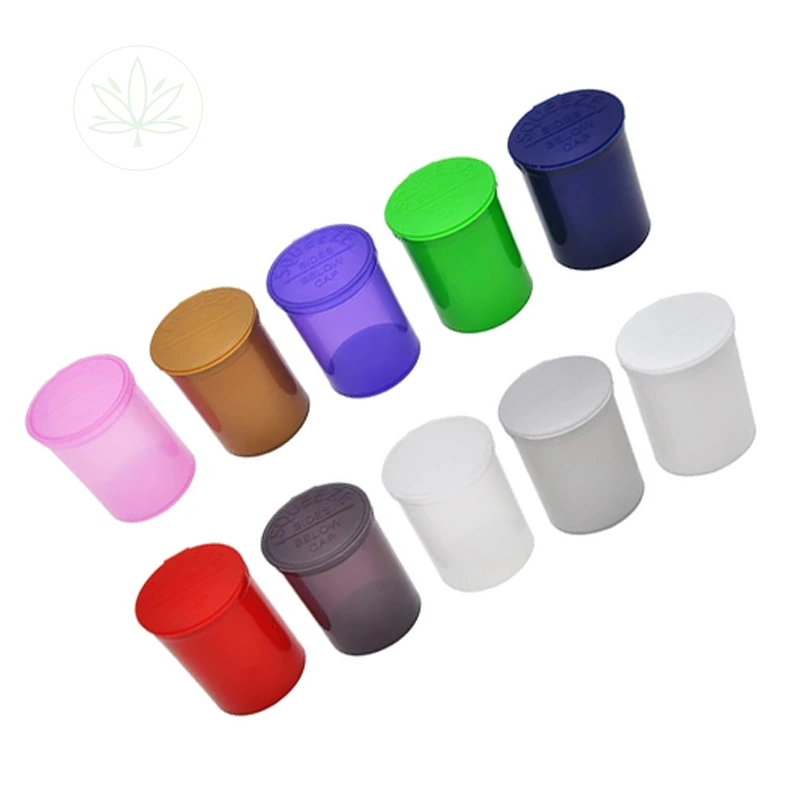 Prescription Medical Rx Herb Plastic Squeeze Tops Lid Hinge Top Bottles