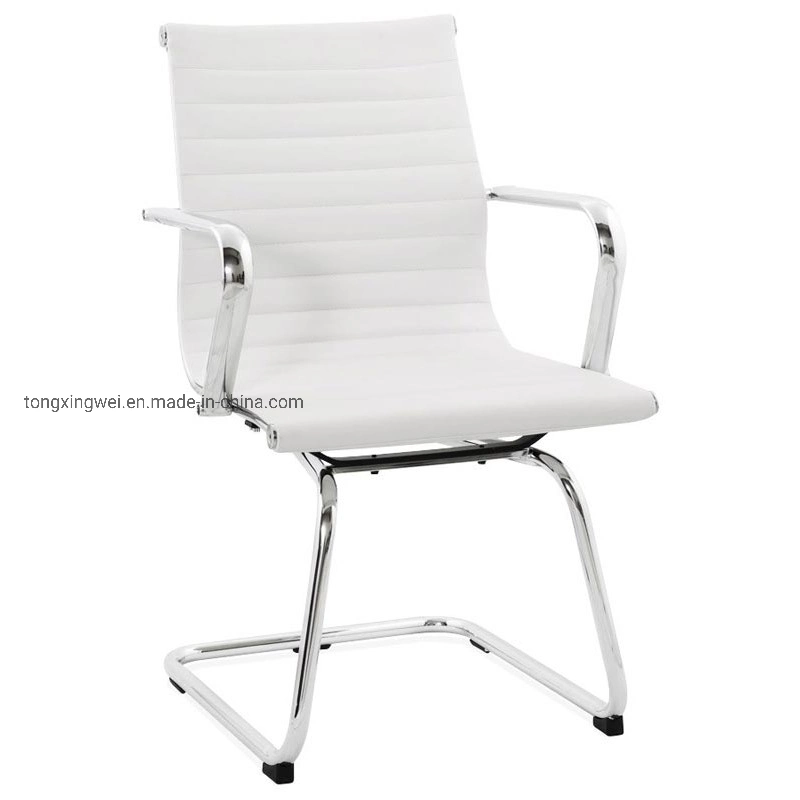 Modern Leather Office Chair White PU Leather Home Office Furniture