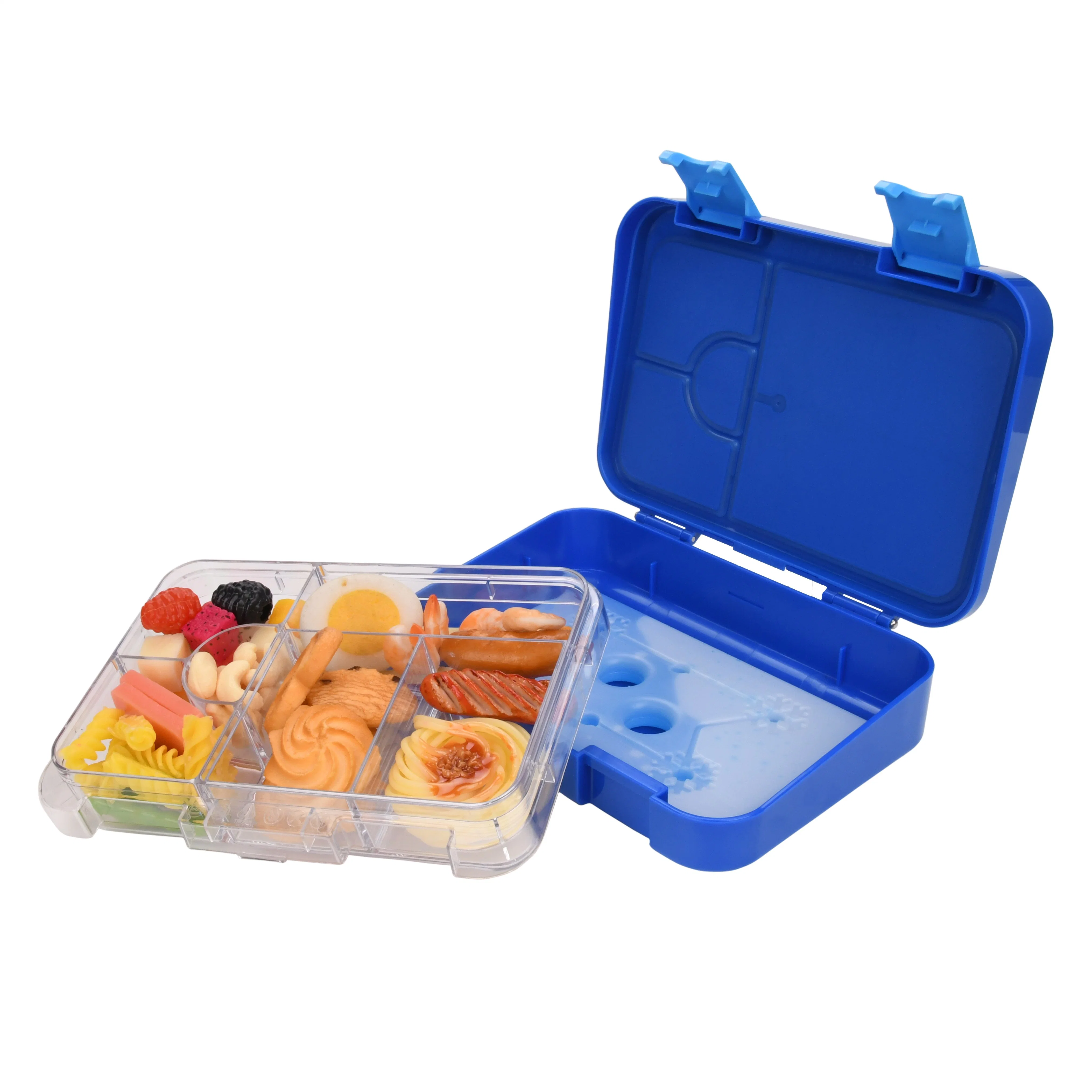 Aohea Recycle BPA Free Food Grade Square Plastic Children Kids Bento Lunch Box