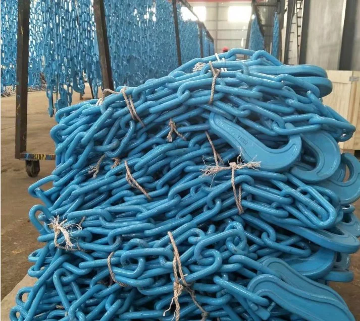 High Durable Lashing Chain G80 Colorful Painted 10&times; 65/10&times; 53/11&times; 64mm 20mn2 for Car Lashing Container Lashing