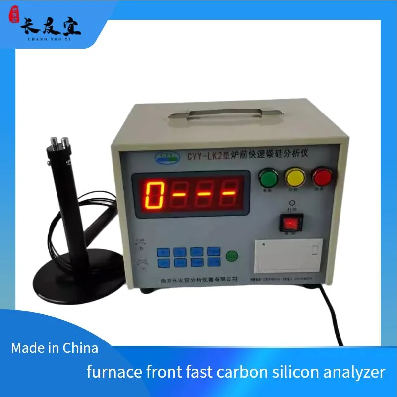 The Hot Metal Analyzer in Front of The Furnace Is Used for The Rapid Detection of Carbon-Silicon Components in Cast Metal Liquids