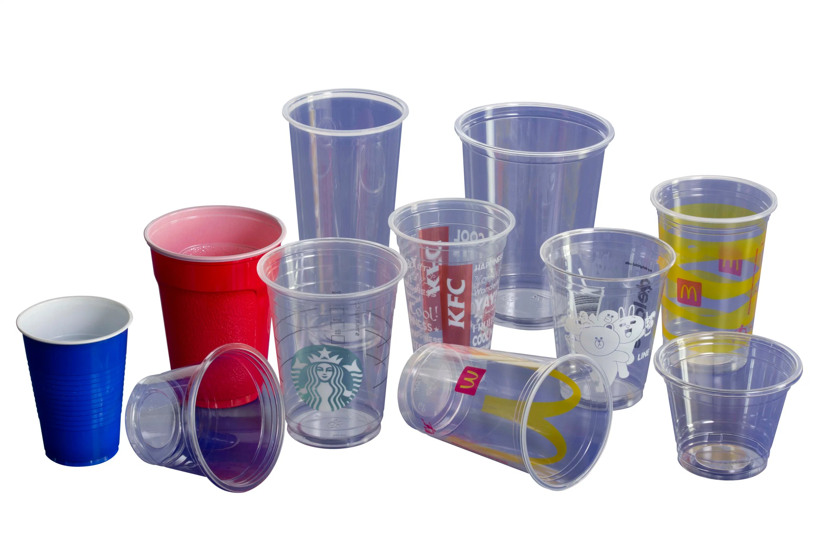 Plastic Cup Thermoforming Machine for Water Cups, Juice Cups, Tea Cups, Yogurt Cups with Automatic Stacking and Counting