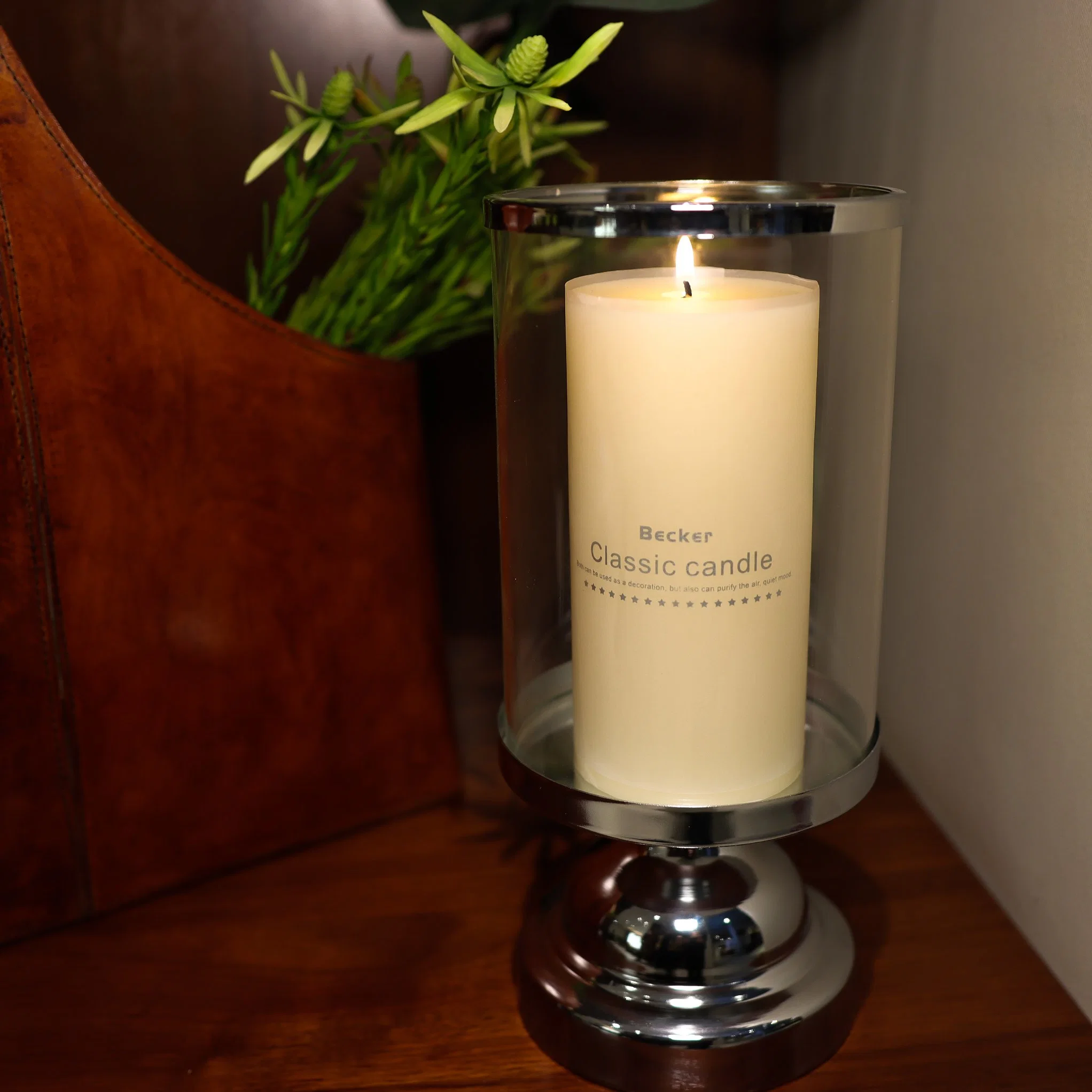 Decorative White Pillar Candles for Home Decorations