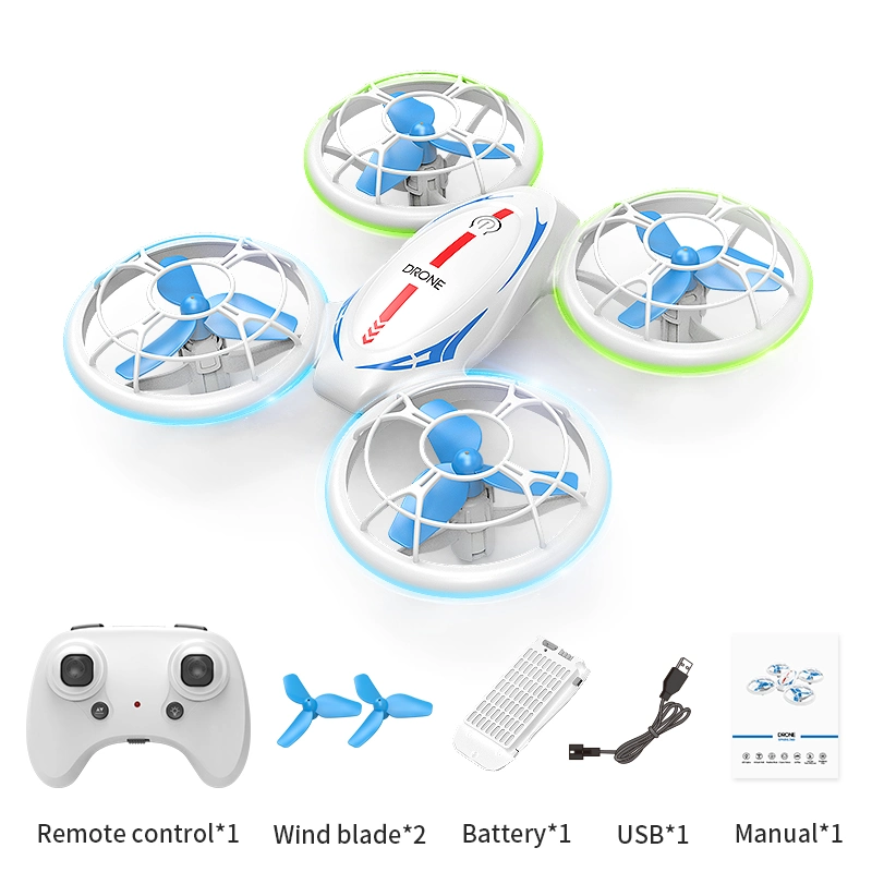 Remote Control Helicopter RC Drone with Lights and Headless Mode