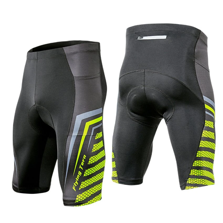 Los hombres pantalones moto 4D acolchado, bolsillos Ciclismo Ciclismo Ciclismo de Montaña de la mitad del ciclo de los pantalones