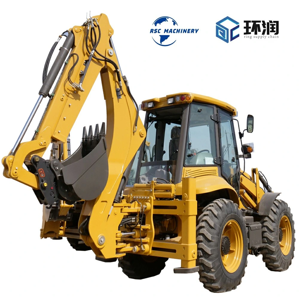 Backhoe Loader Efficient Machine with CE ISO Certified 5 Ton 6 Ton