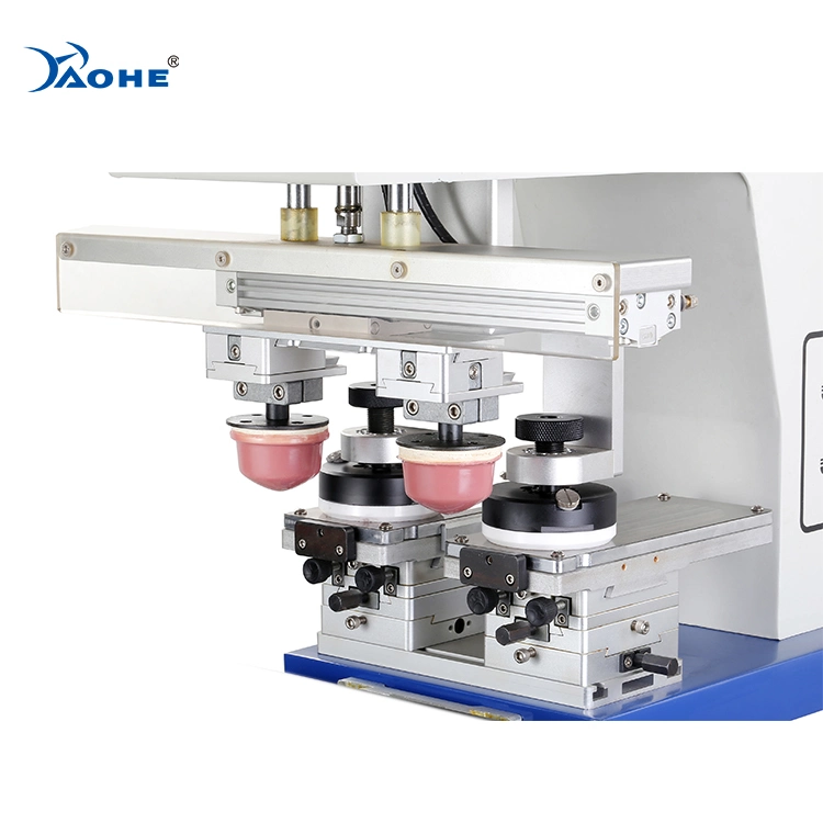 Pneumatic 1 Color Ink Cup Pad Printer with Two Pads