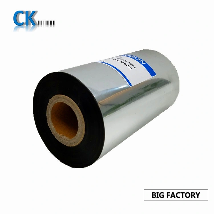 From Barcode Ribbon Coating & Slitting Manufacturer Ck30 Barcode Ribbon Film Near Edge Wax Resin/Tto