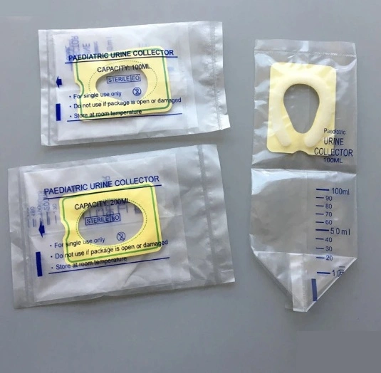 Wholesale/Supplier Dispisable Sterile PVC Children Uringe Drainage Bag with 100ml 200ml