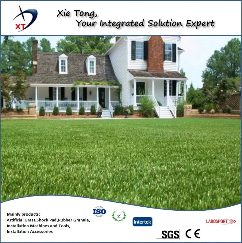 Anti Flame Wear Resistant Durable Synthetic Lawn for Landscape Garden