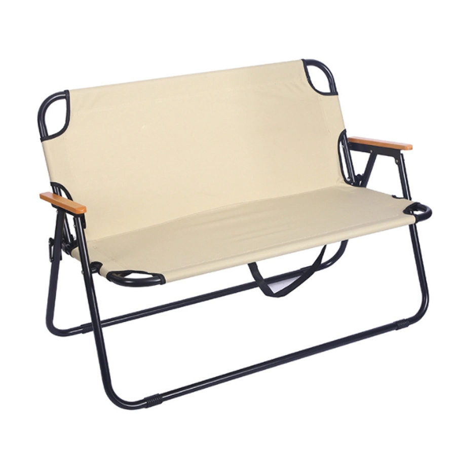 Outdoor Two Person Folding Portable Camping Bench Soft Double Seat Beach Chair