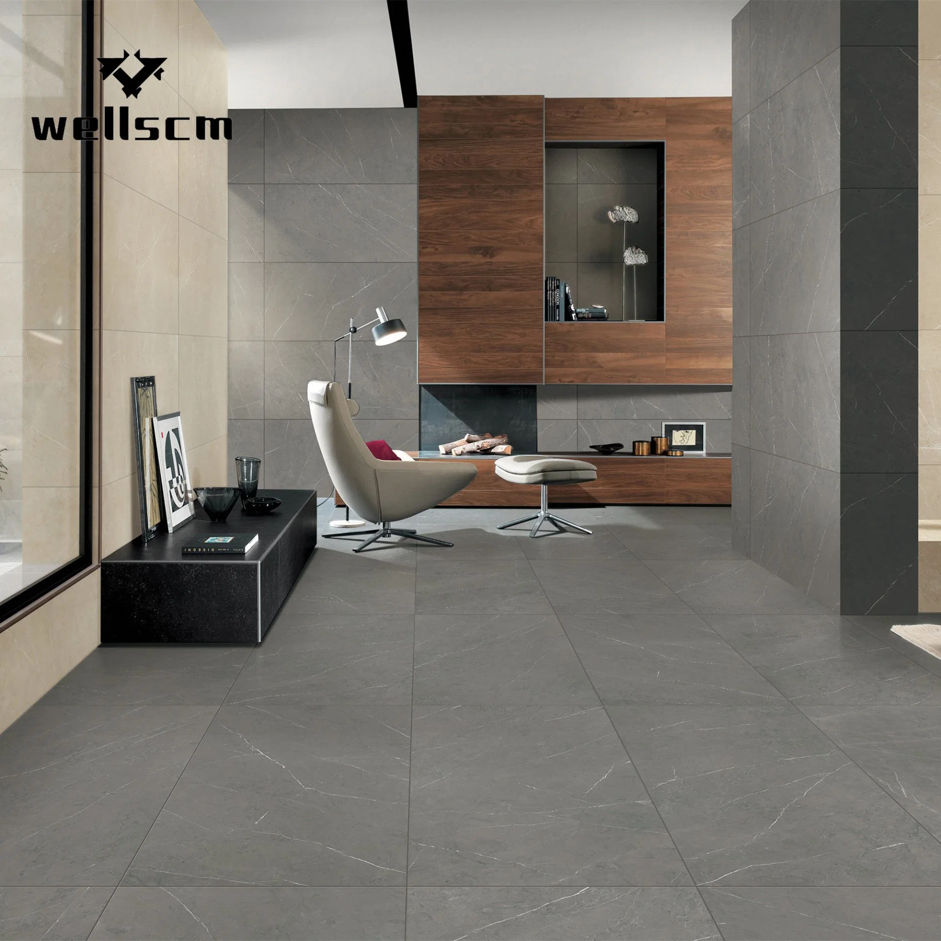 Marble Look Home Bathroom Polished Floor Porcelain Tile